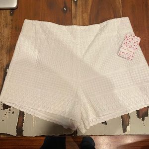 Free people Eyelet White Short - New with Tags